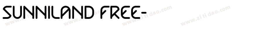 Sunniland FREE字体转换